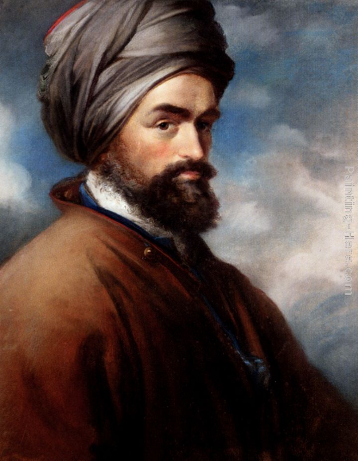 Portrait Of A Turk painting - John Russell Portrait Of A Turk art painting
